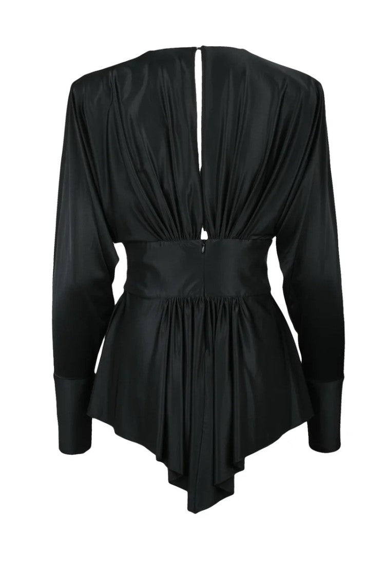 Alexandre Vauthier Asymmetric Lycra Dress - Black