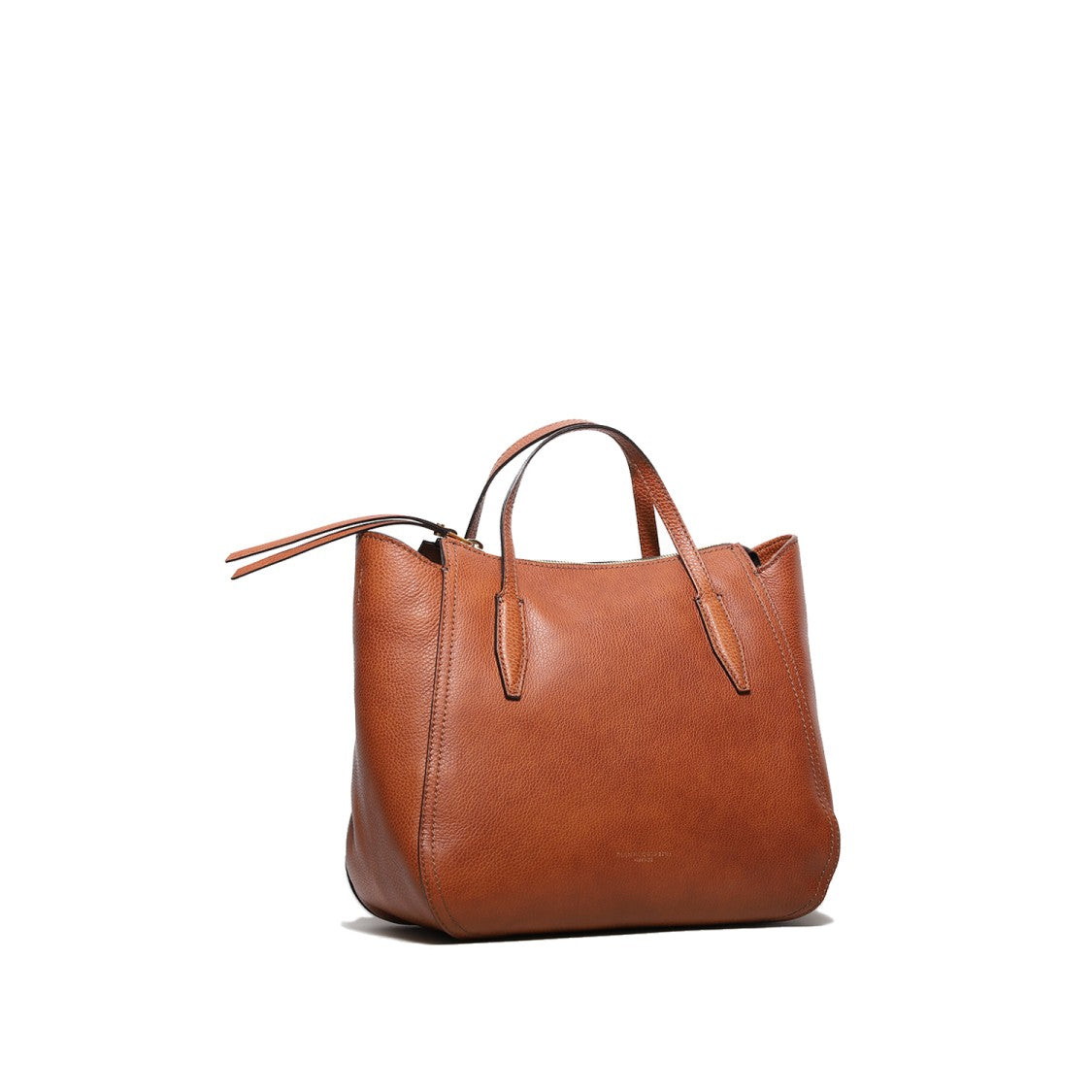 Gianni Chiarini Two-Handle Honey Leather Bag