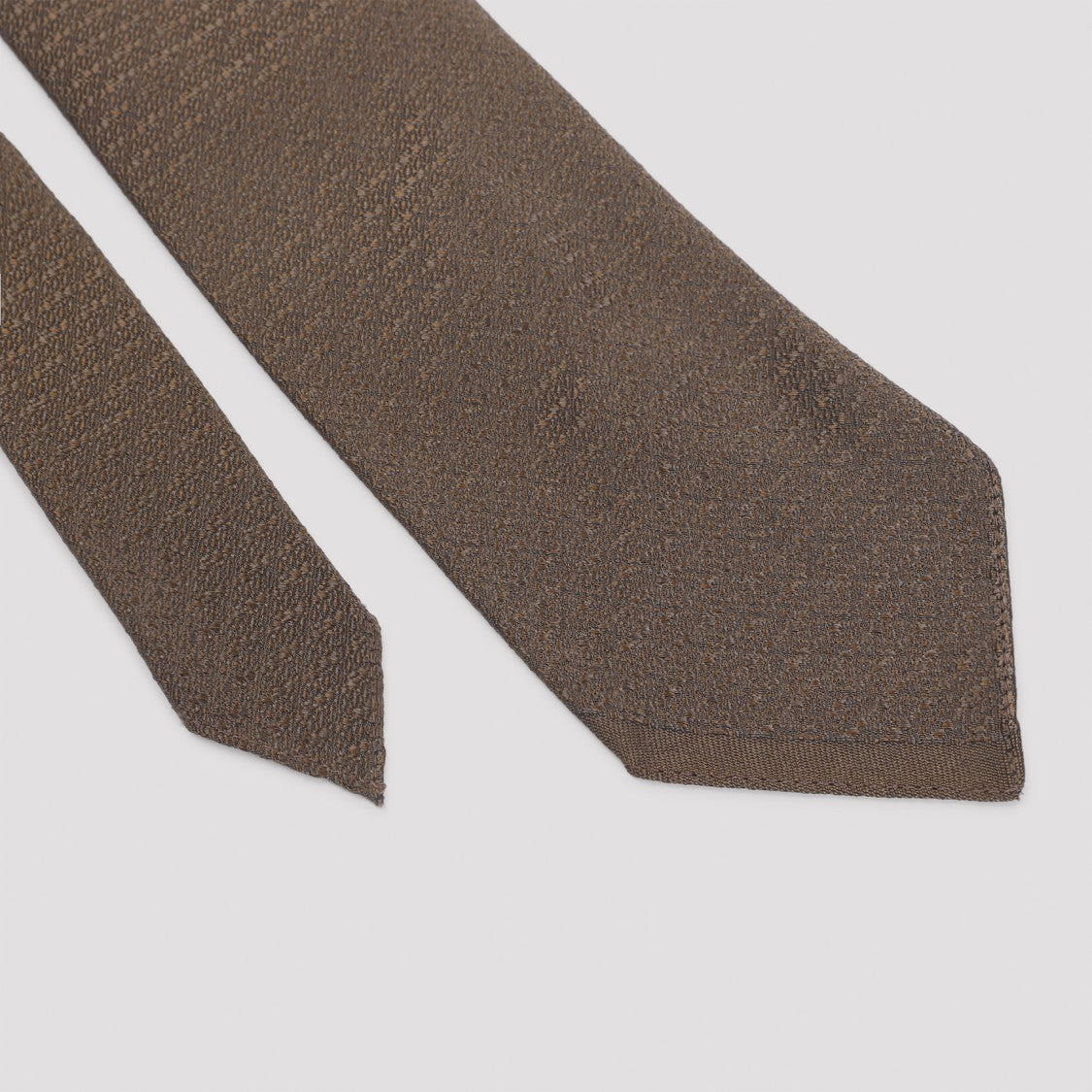 Maison Margiela Brown Silk Tie