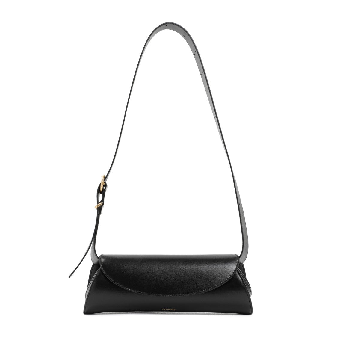 Jil Sander Black Leather Cannolo Bag