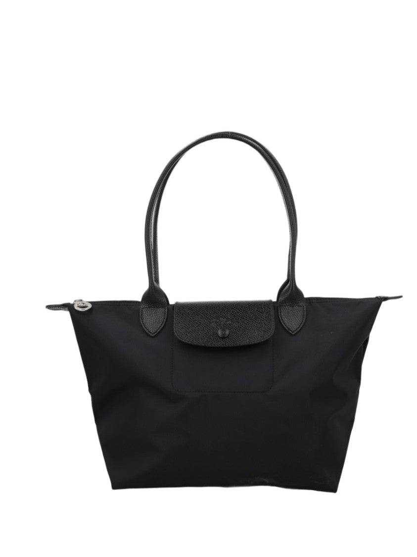 Longchamp Le Pliage Medium Minimalist Black Tote Bag