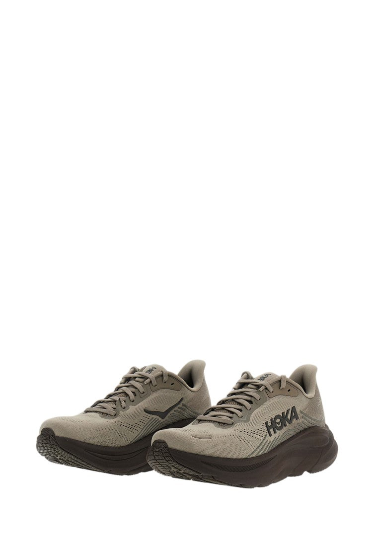 Hoka Grey Clifton 11 Mesh Road Running Sneakers