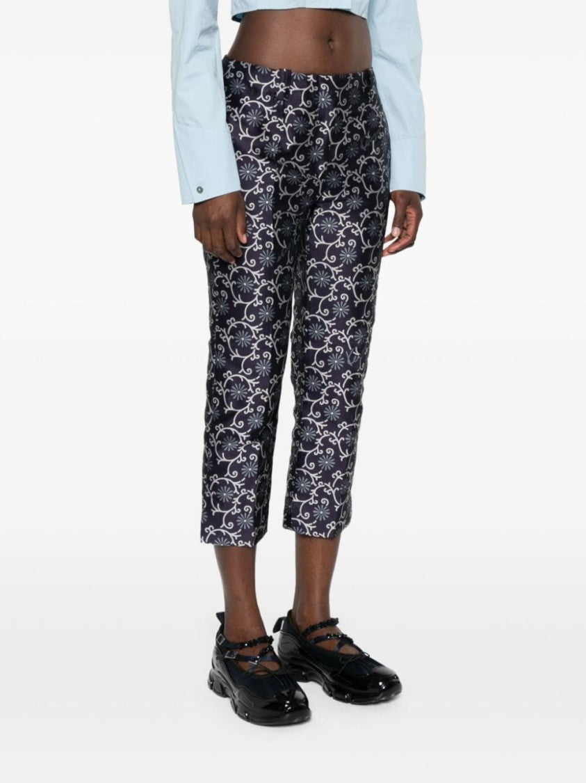Kenzo Midnight Blue Cropped Trousers