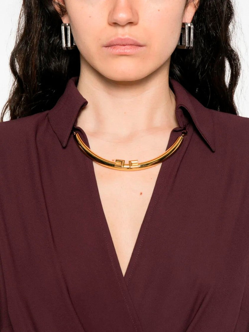 Elisabetta Franchi Wrap Midi Dress
