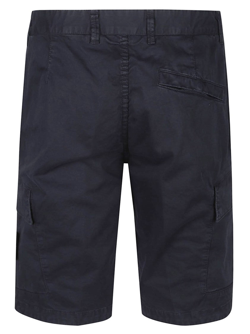 Stone Island Slim Bermuda Stretch Cotton Denim Shorts