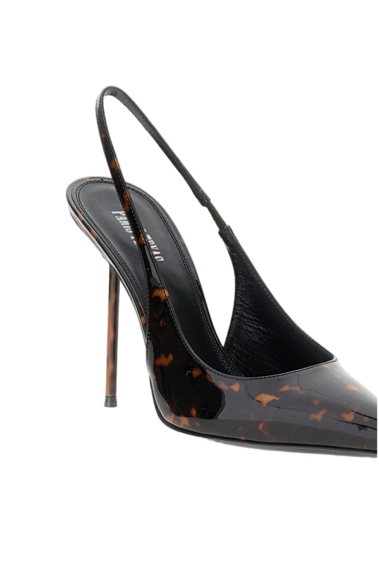 Paris Texas Brown Lidia Tortoiseshell Patent Leather Pumps