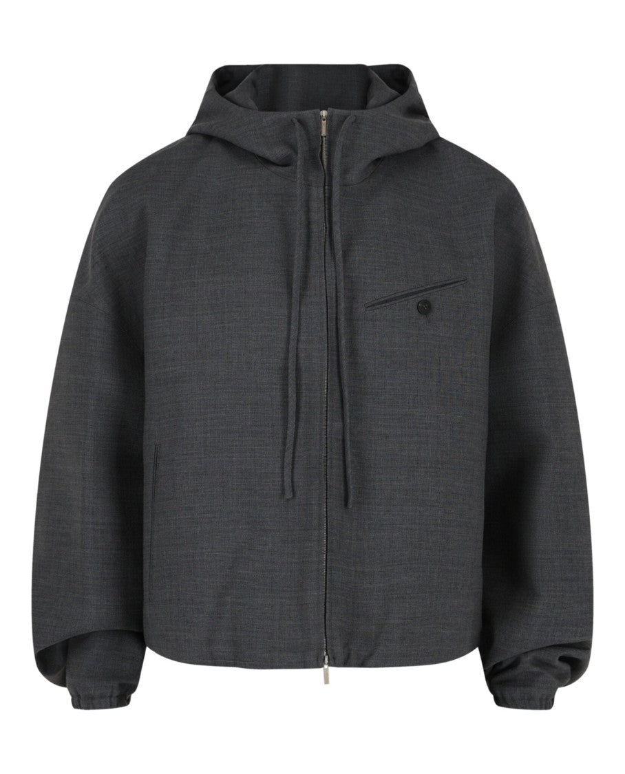 Ferragamo Wool Zip-Up Jacket