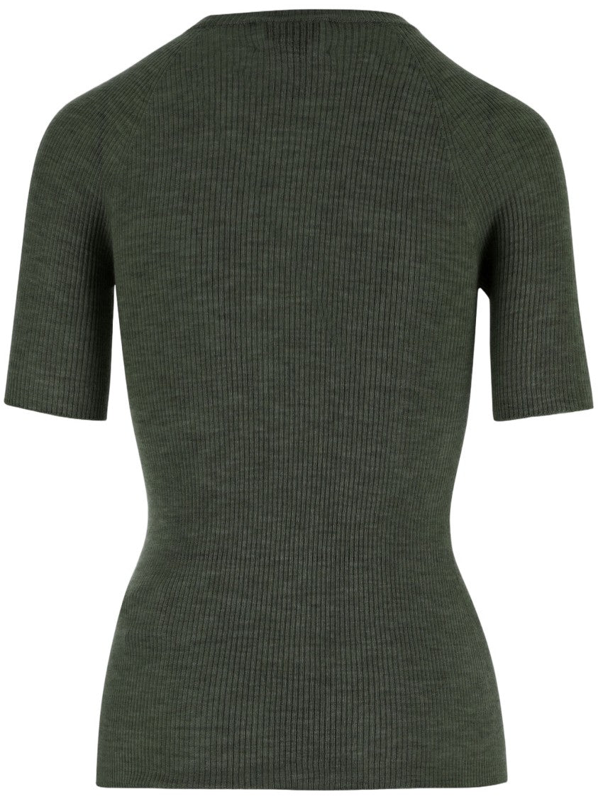 Sa Su Phi Cashmere Blend Ribbed T-Shirt