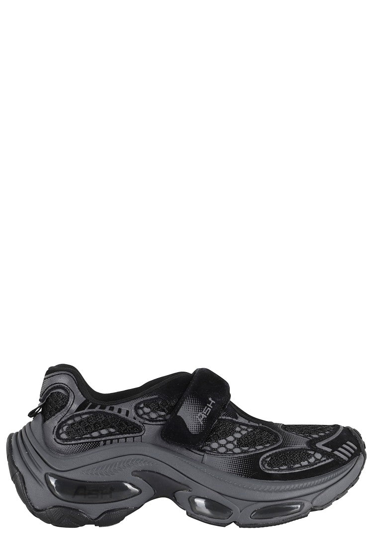 Ash Black Technical Fabric Sneakers