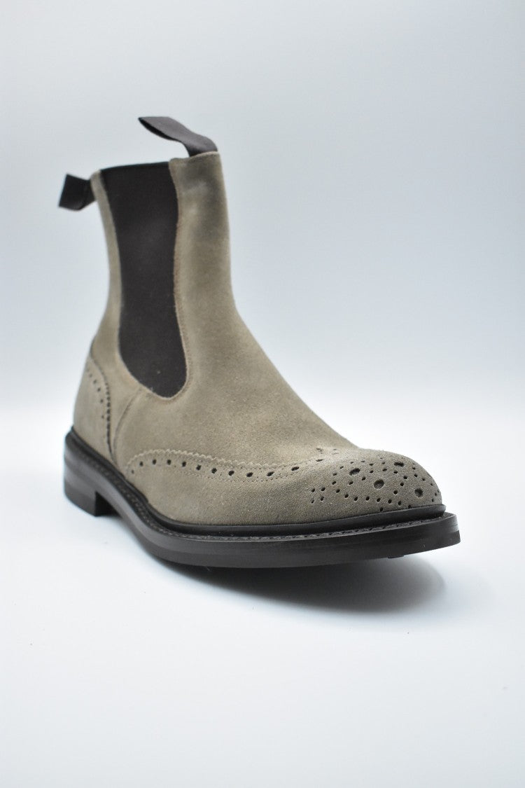 Tricker's Laced Boots With Brogue Detailing