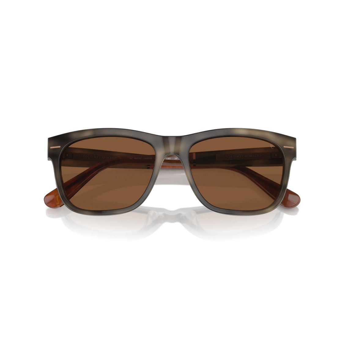 Brunello Cucinelli 0Bc4003s Rectangular Acetate Sunglasses With Smoky Brown Finish