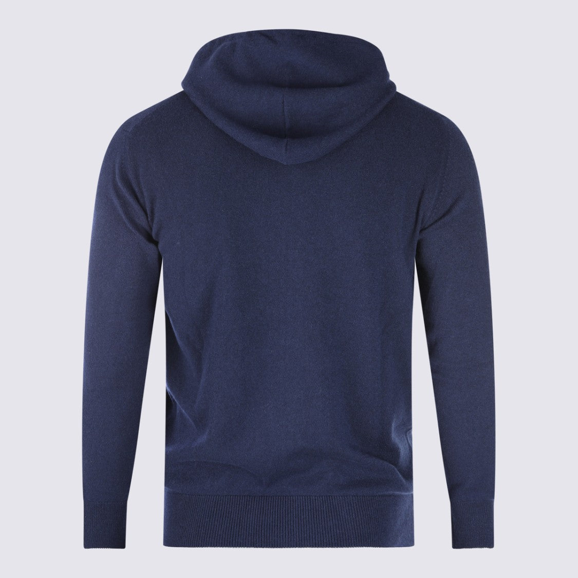 Eleventy Blue Cashmere Hooded Sweater