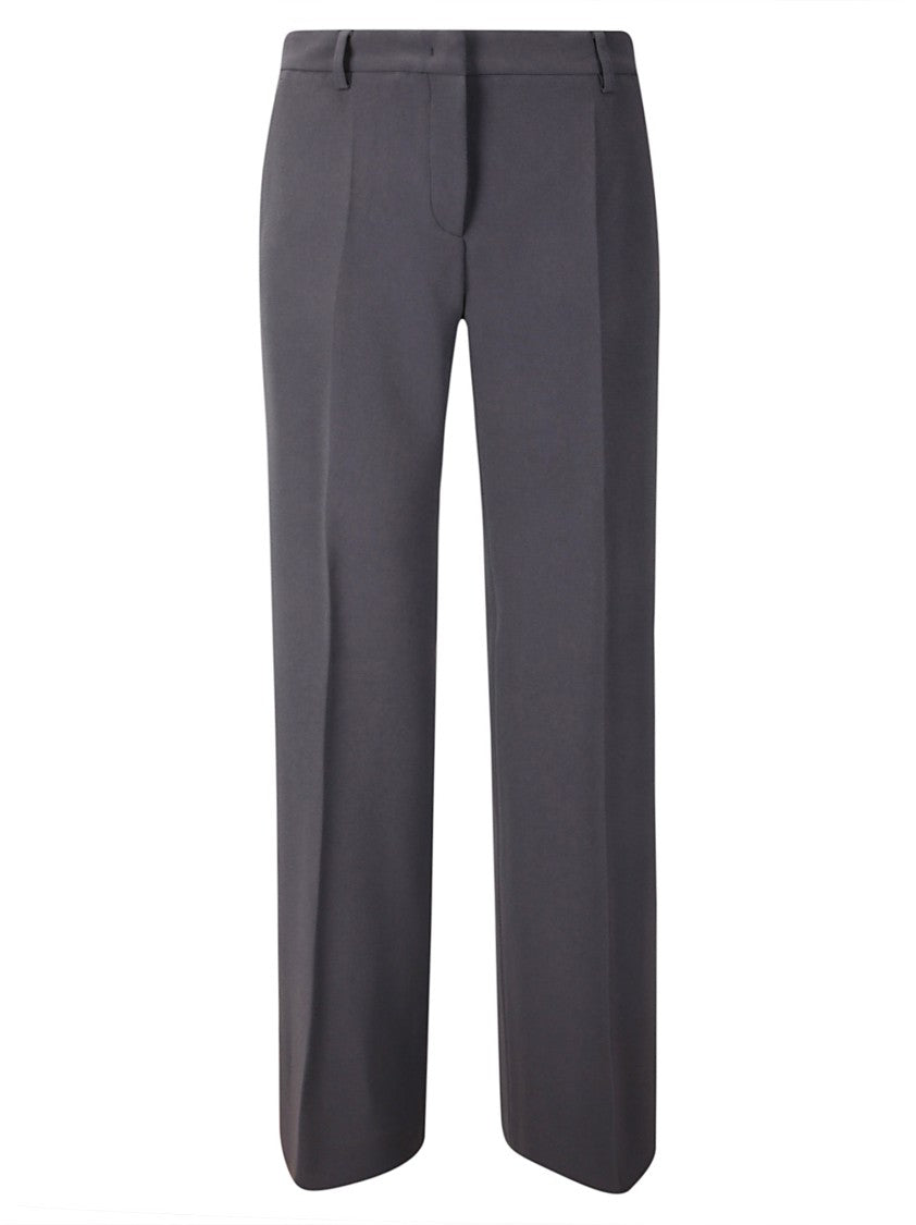 Alberto Biani Wide Leg Pressed Crease Trousers