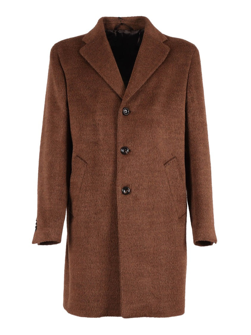 Luigi Bianchi Classic Tailored Coat With Structured Fit
