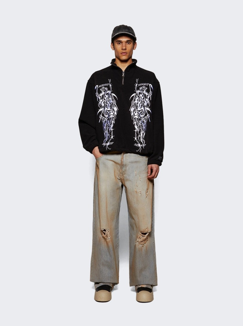 Warren Lotas Distressed Soldier Cap Black