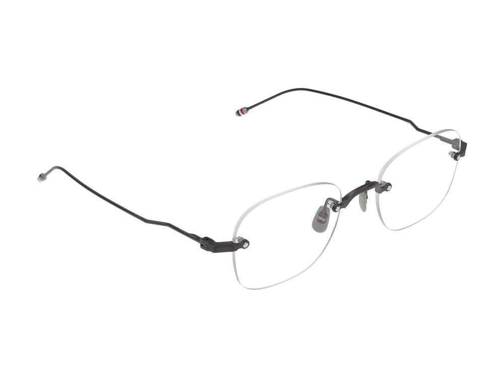 Thom Browne Titanium Frame Eyeglasses With Acetate Accent