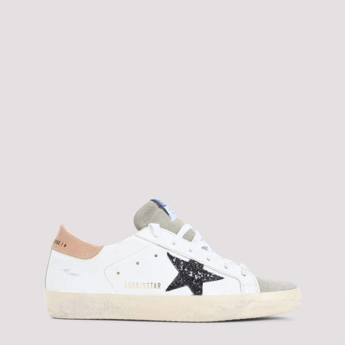 Golden Goose White Leather Low-Top Sneakers With Contrasting Accents