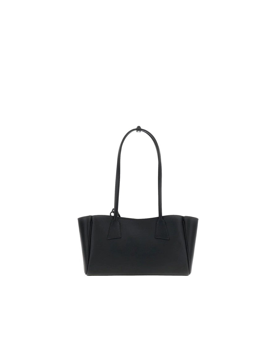 Hidesins Shopper S Black Rectangular Calf Leather Tote Bag