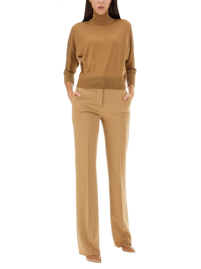 Max Mara Straight Leg Pants With Tailored Silhouette