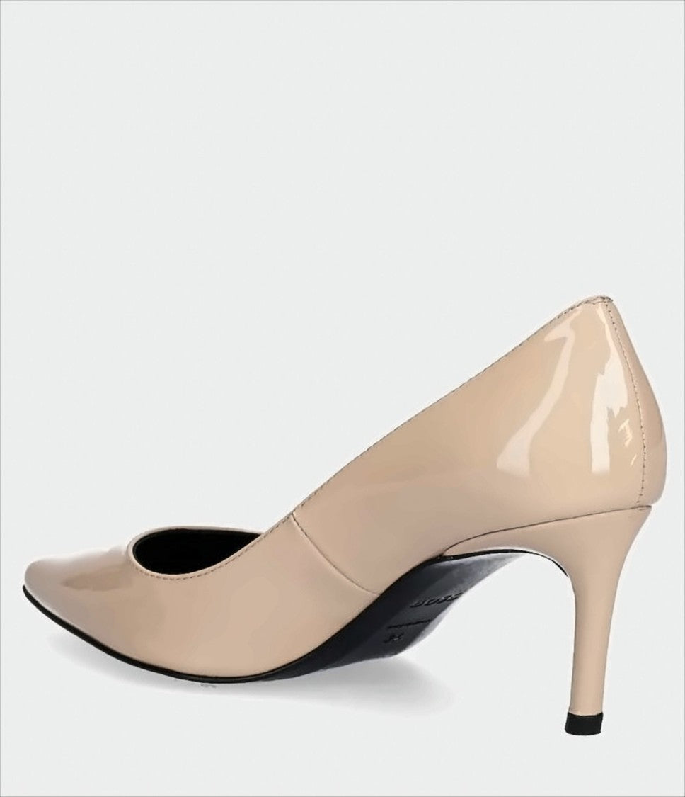 Boss Blush Patent Leather Pumps With Tapered Toe