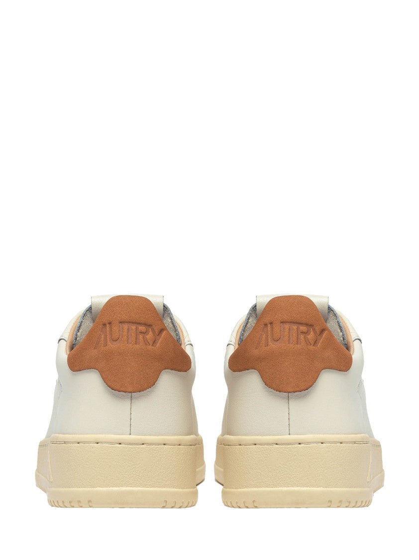 Autry Low-Top Sneakers With Brown Nubuck Insert