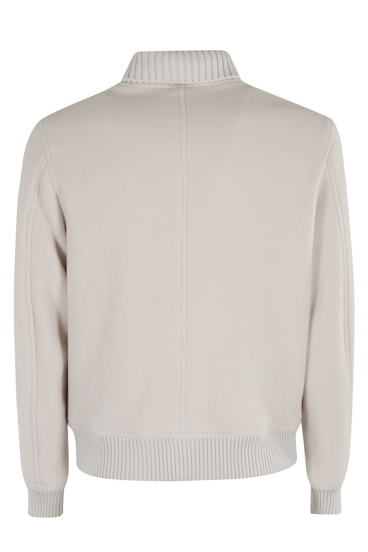 Eleventy Shawl Collar Bomber Jacket