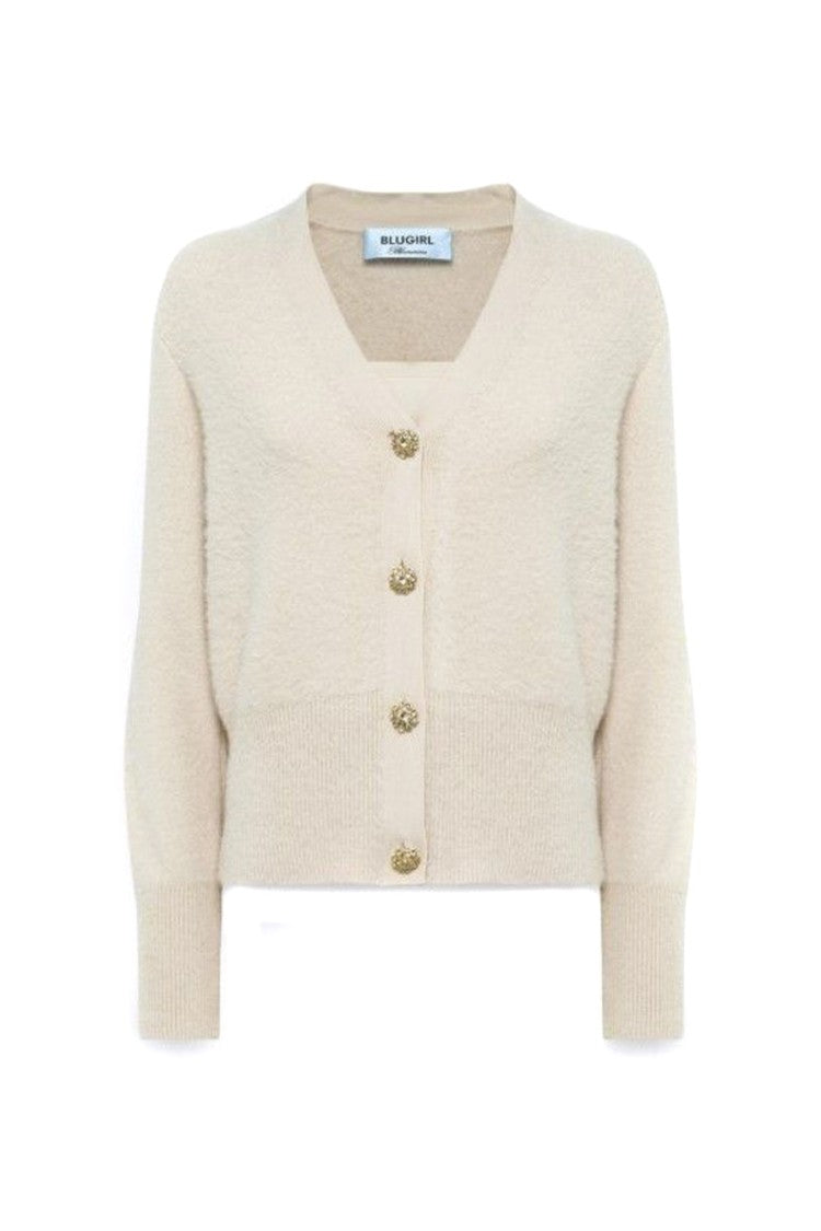 Blugirl White Wool-Blend Sweater