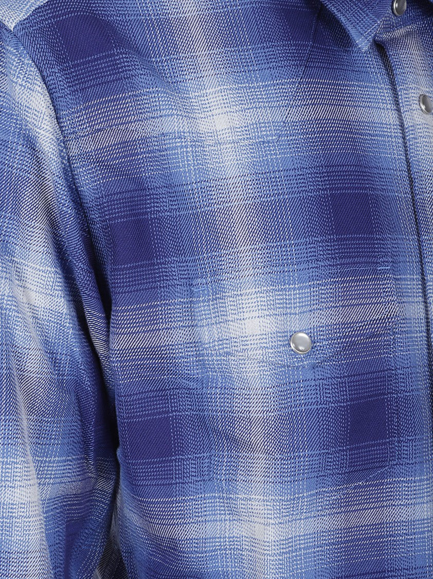 Tom Ford Gradient Checkered Casual Shirt