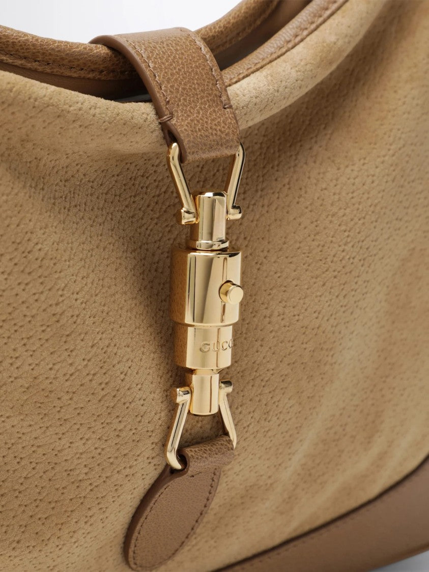 Gucci Rich Brown Jackie 1961 Leather Shoulder Bag