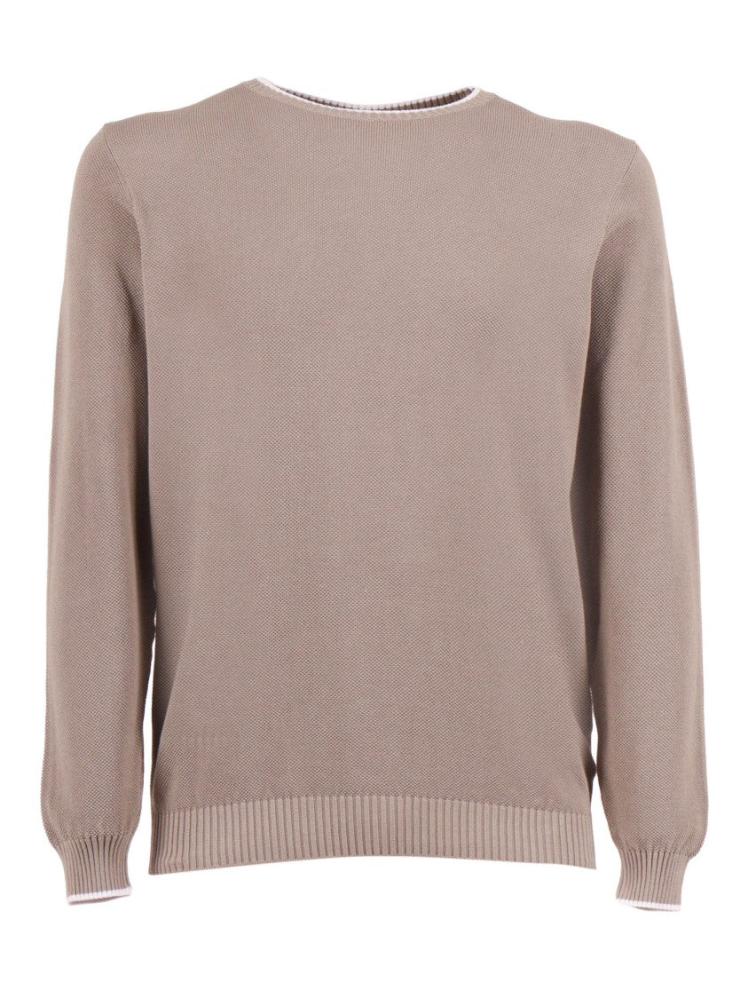Fedeli Classic Crew Neck Long Sweater