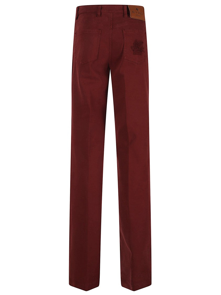 Etro Straight-Leg Trousers With Classic Five-Pocket Design