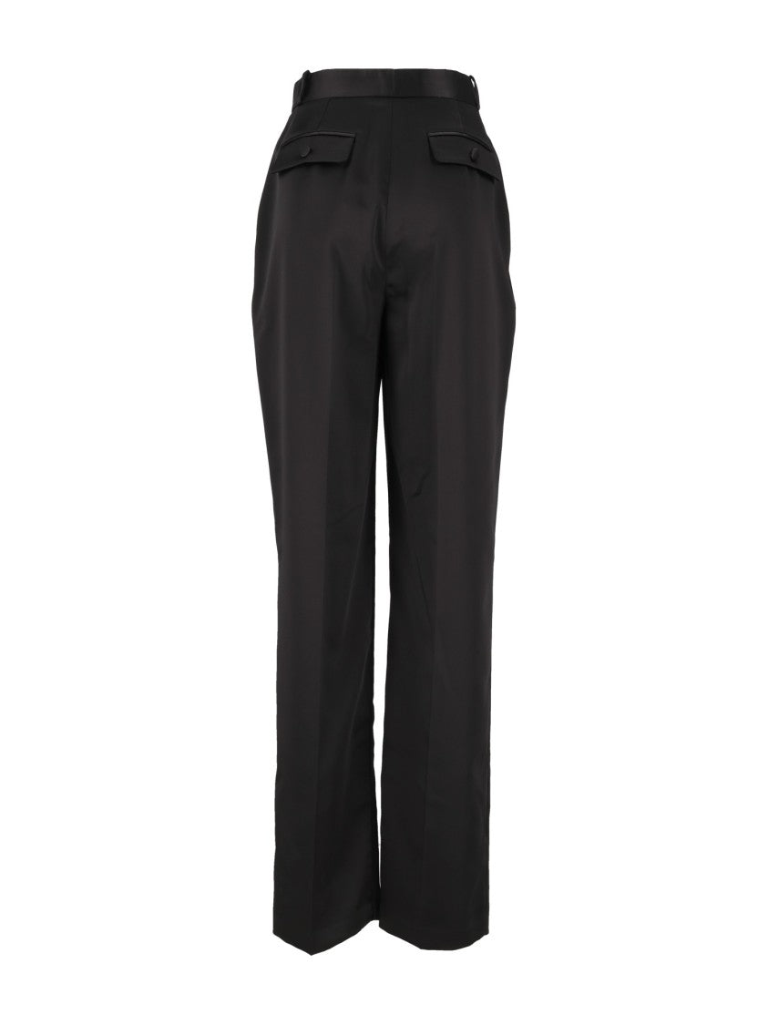 Elisabetta Franchi Tailored High-Waisted Pleated Formal Pants