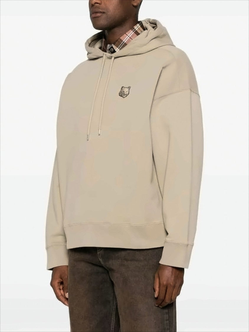 Maison Kitsuné Relaxed-Fit Oversized Hoodie With Embroidered Fox Head