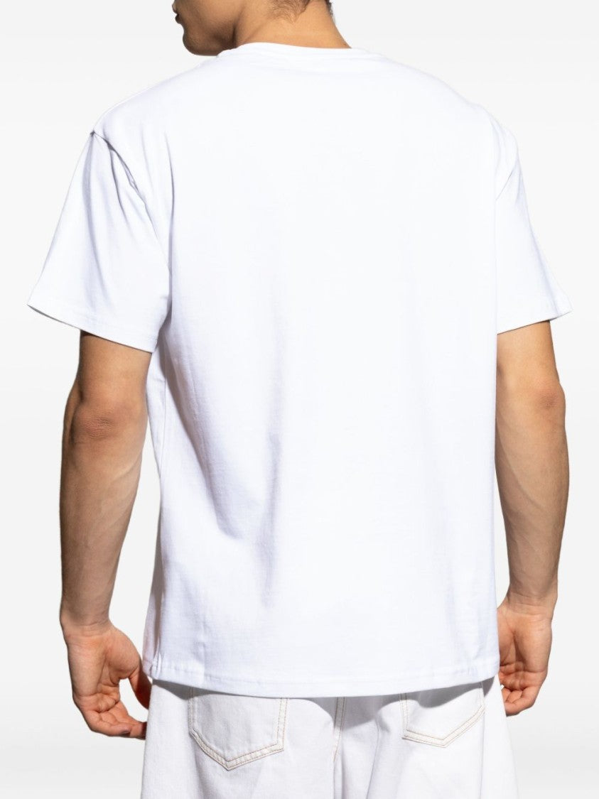 Givenchy Relaxed Fit White T-Shirt With Embroidered Logo