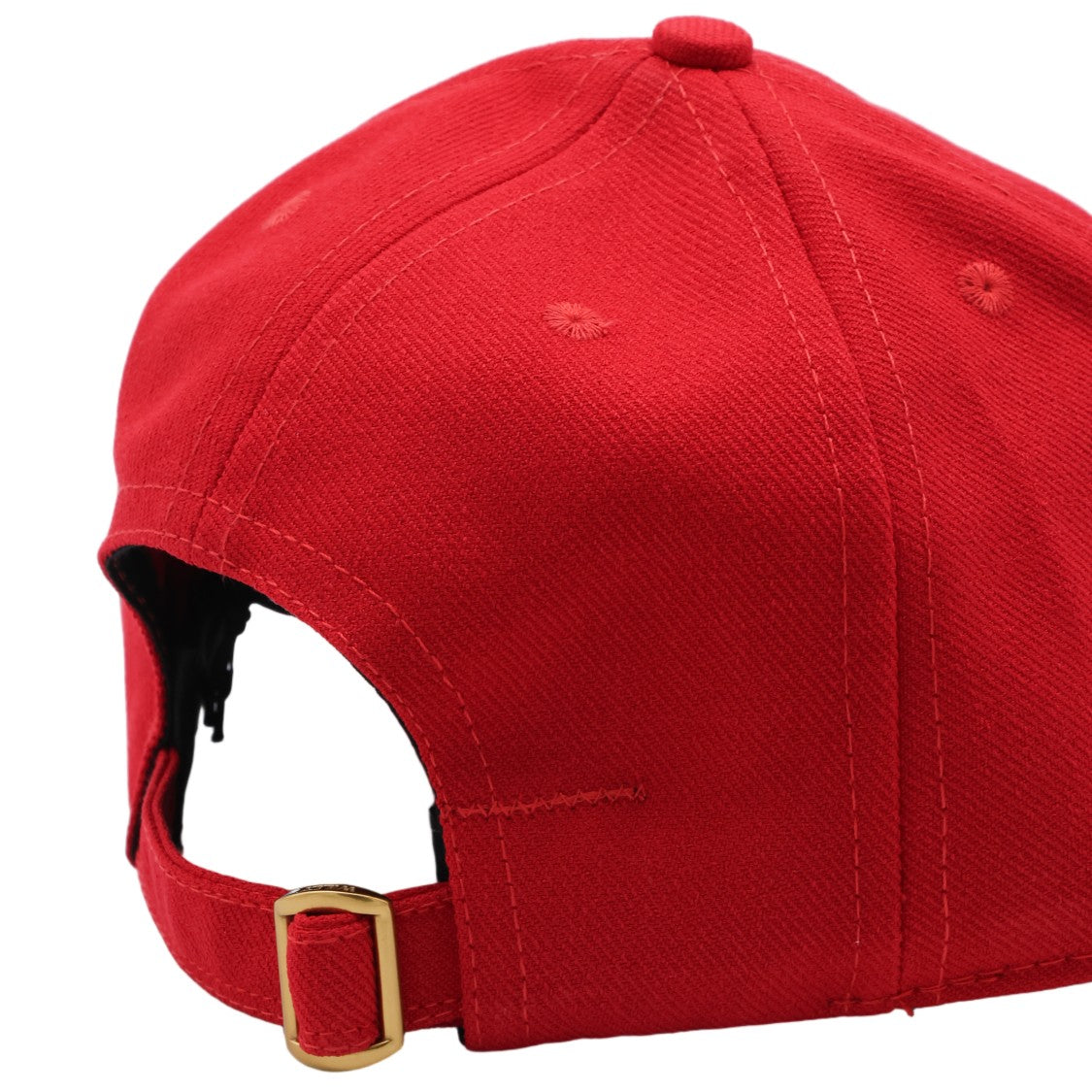 Willy Chavarria Red Bold Embroidered Baseball Cap
