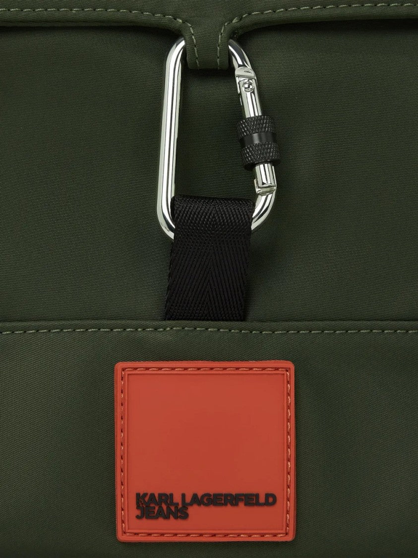 Karl Lagerfeld Compact Black Tracolla Bag With Adjustable Strap