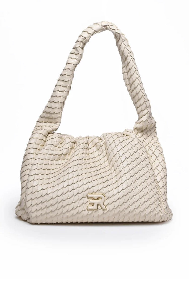 Ermanno Firenze Teagan Hobo Crossbody Bag - White
