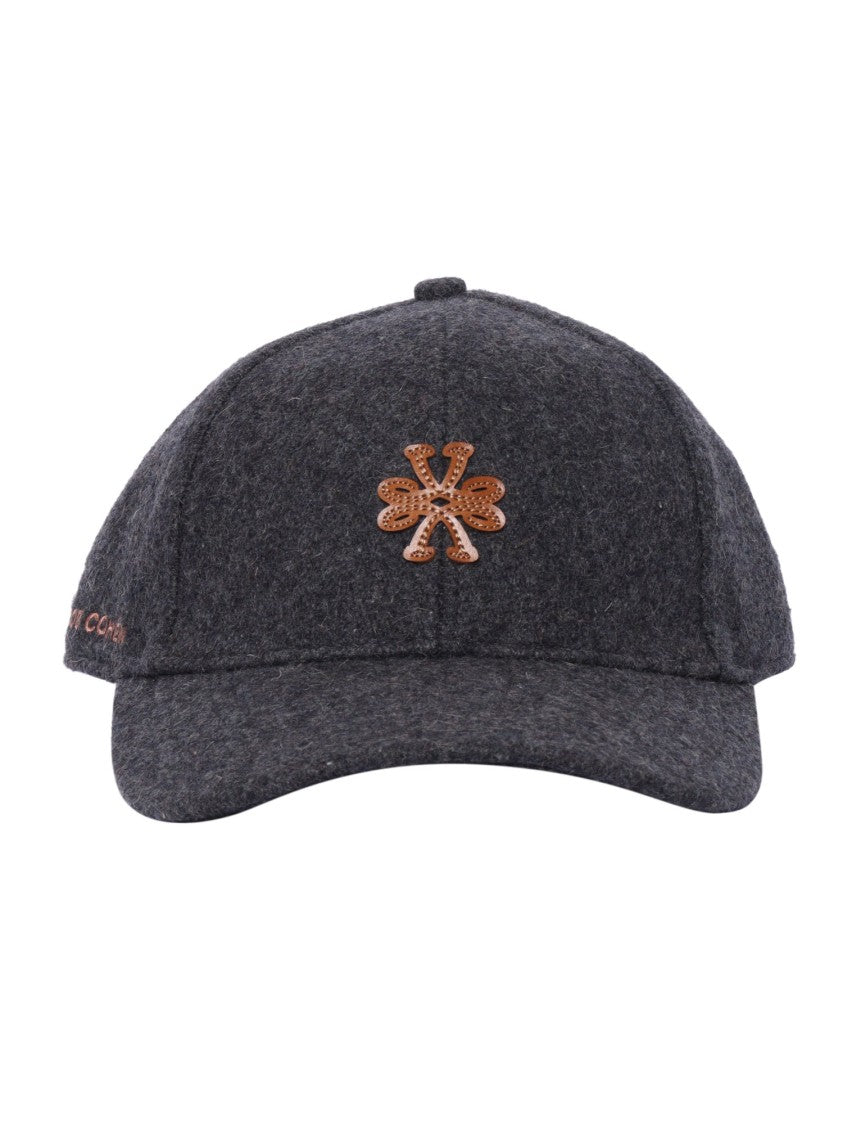 Jacob Cohen Dark Grey Structured Baseball Cap