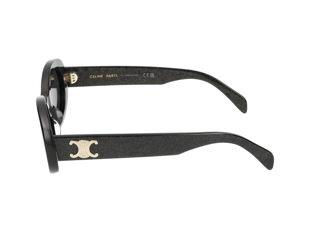 Celine Black Oversized Round Sunglasses