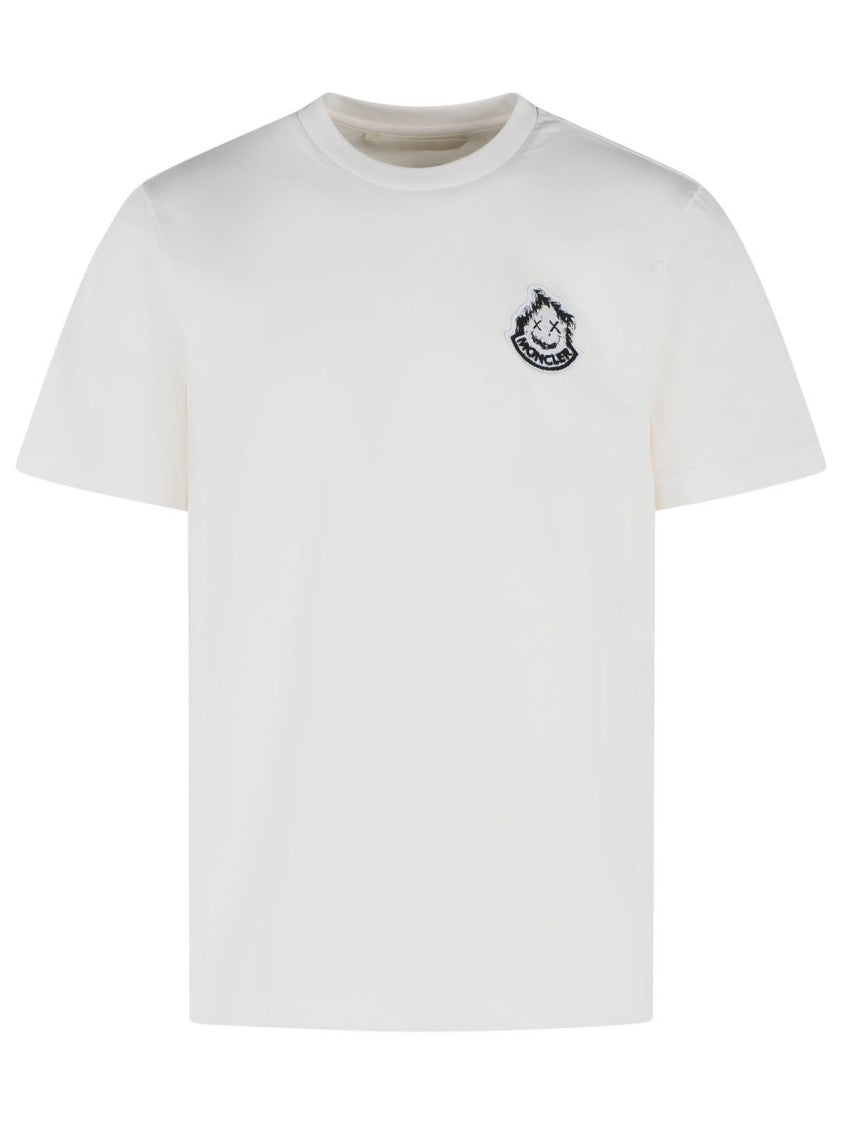 Moncler White Cotton T-Shirt