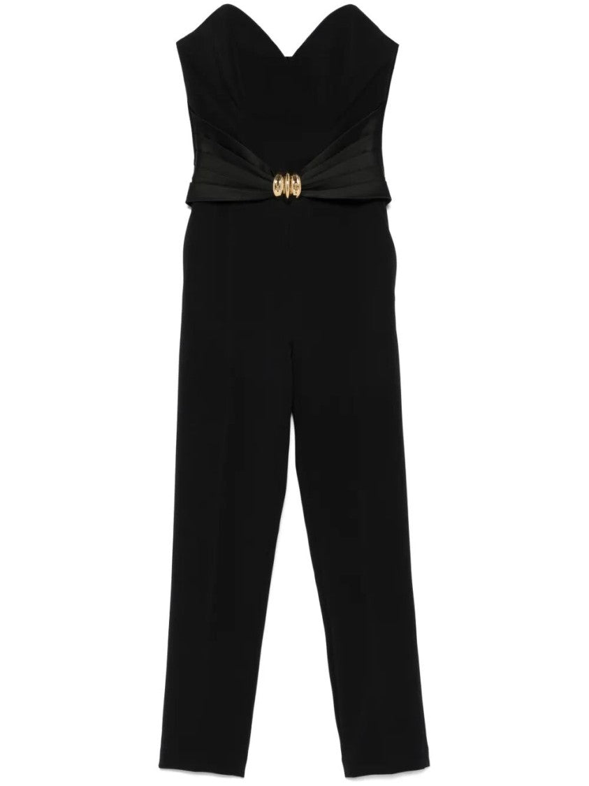 Elisabetta Franchi Strapless Black Jumpsuit