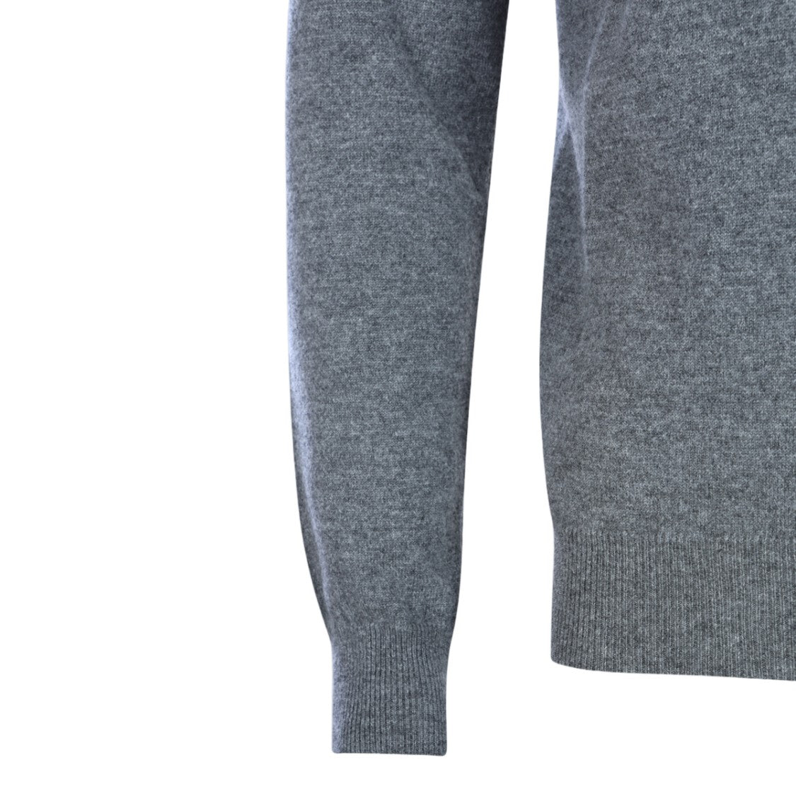 Malo Classic Turtleneck Sweater In Fine Knit Grey