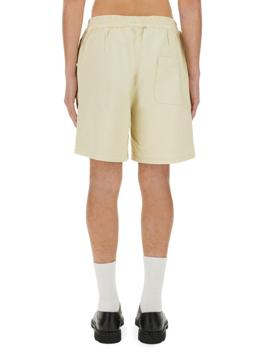 3.Paradis Casual Twill Shorts With Elastic Waistband