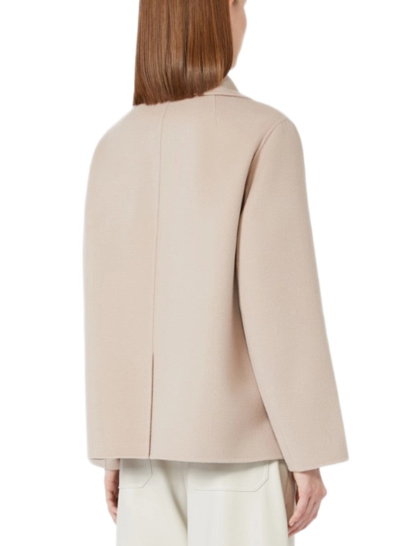 Max Mara Double-Breasted Short Coat With Metallic Buttons