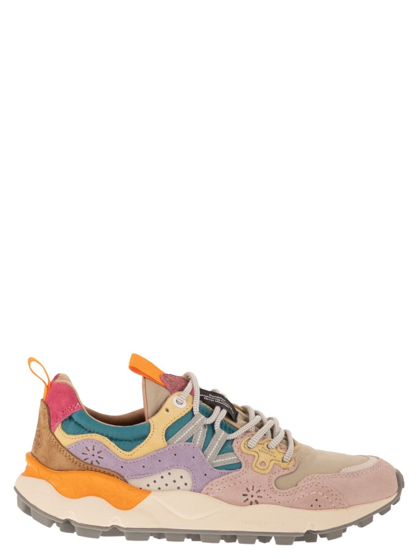 Flower Mountain Yamano 3 - Sneakers In Suede And Technical Fabric