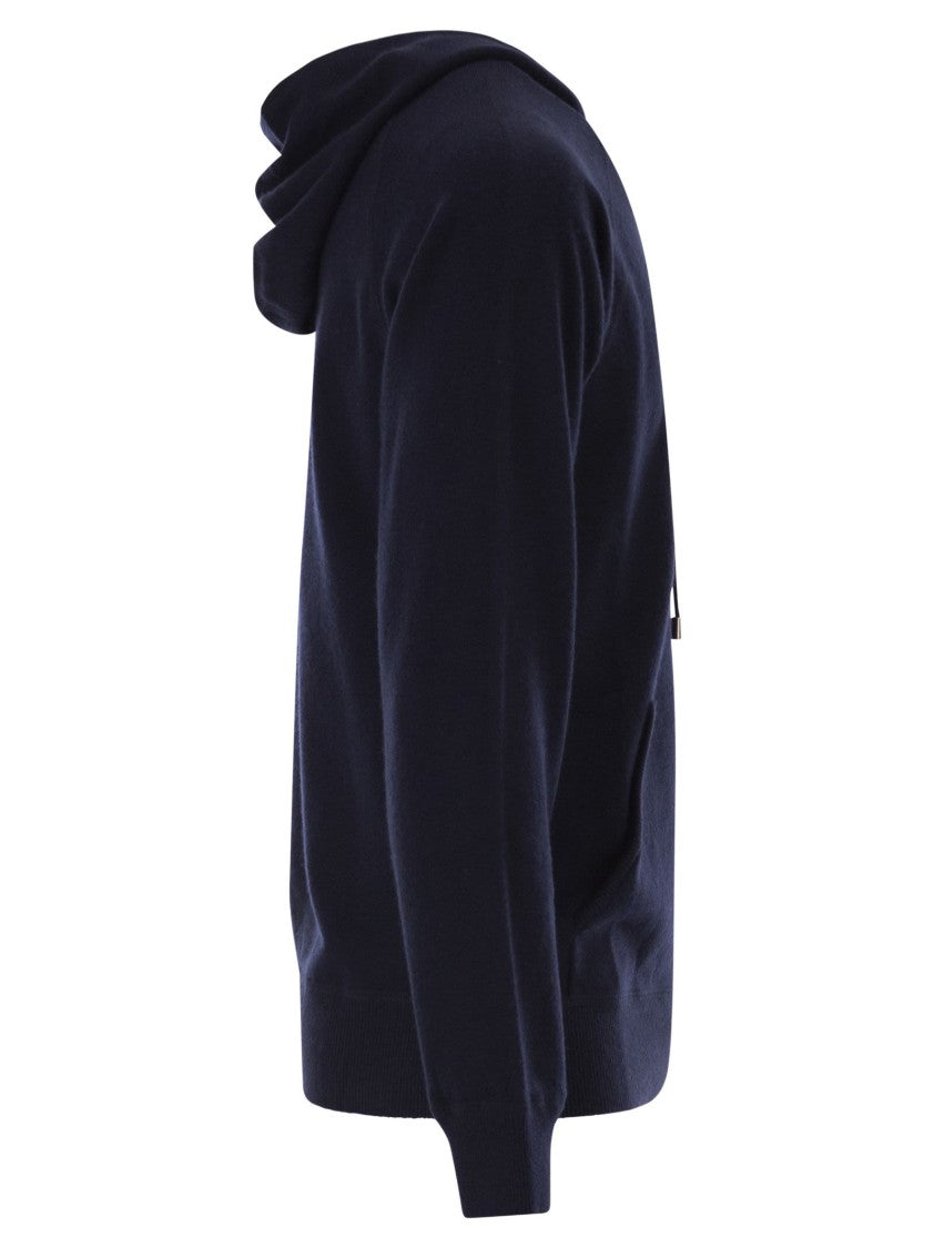 Mc2 Saint Barth Wilbur - Merino Wool Hooded Jumper