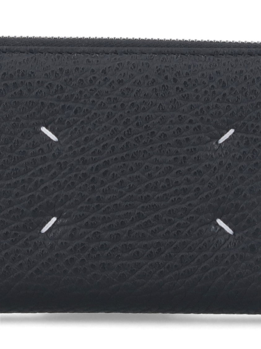 Maison Margiela Black Calf Leather Four Stitches Wallet