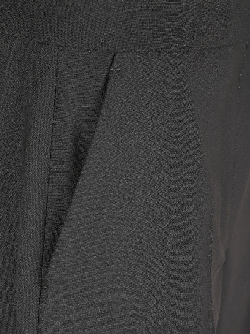 Tory Burch Tailored Mid-Rise Wool Trousers With Straight Legs