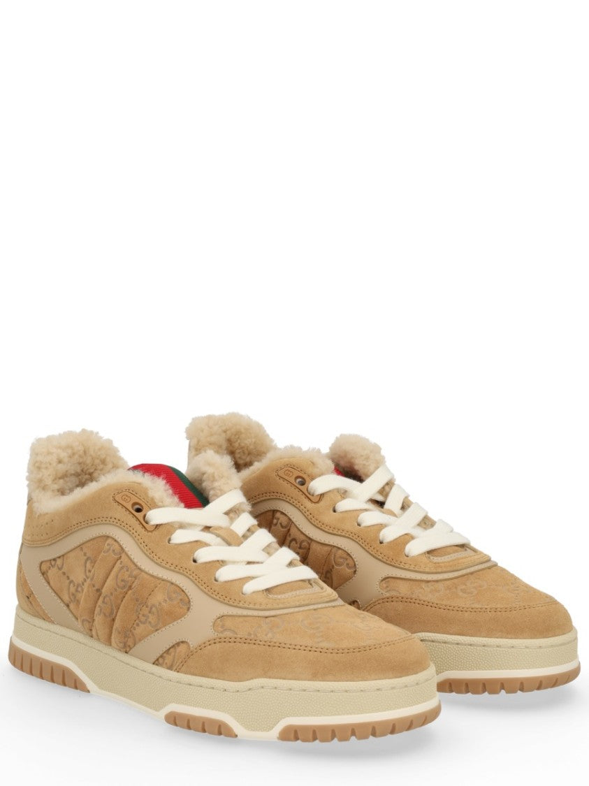 Gucci Re-Web Webbing Calfskin Sneakers