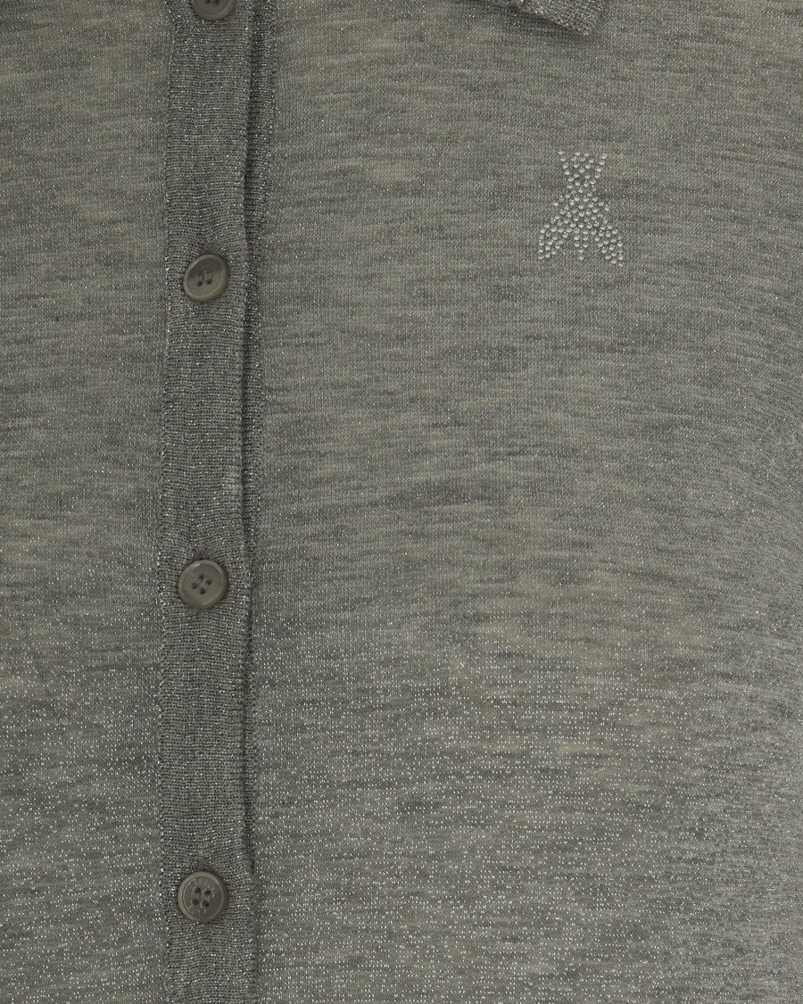 Patrizia Pepe Grey Knit Polo